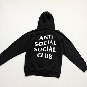 Anti Social Social Club Black Logo Hoodie, Size Medium